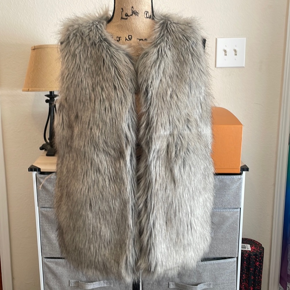 Faux fur vest